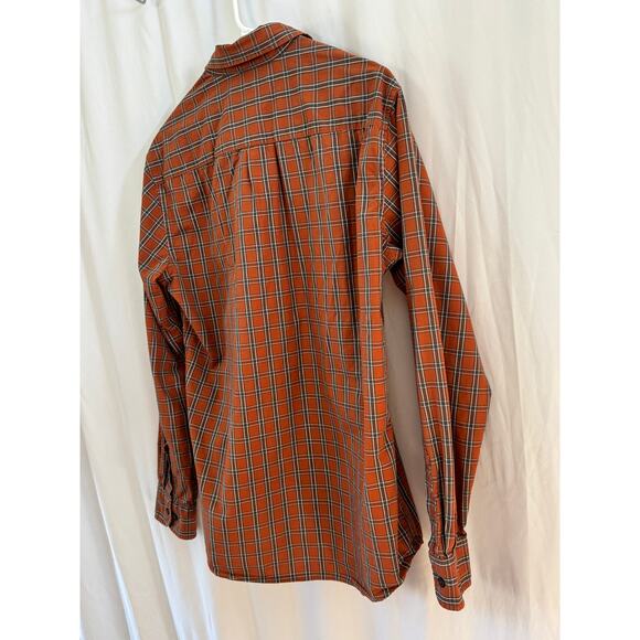 G.H. Bass & Co. Orange Plaid Button-Up Shirt - Size Medium - Picture 6 of 10